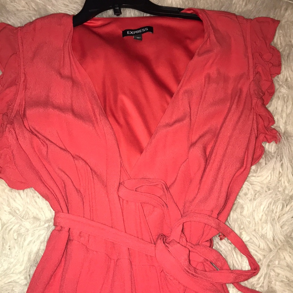 Express Wrap Ruffle Maxi Dress - Picture 5 of 8
